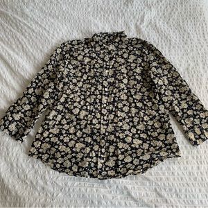Ralph Lauren Floral Silk & Cotton Shirt size XL